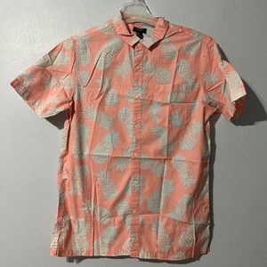 Pineapple Button-up Shirt - Forever 21